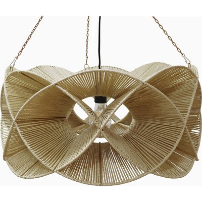 Suspension design en corde naturelle pour salon ou chambre RECOLLECTION