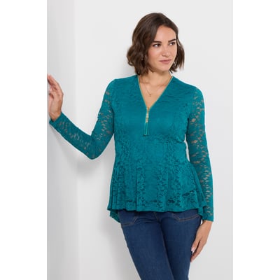 Haut Zippé en Dentelle Loretta JOE BROWNS