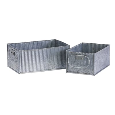 Boites de rangement métal  set de 2 MADAM STOLTZ