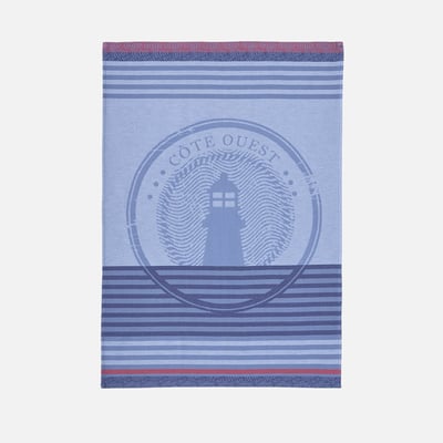 Torchon jacquard en coton CÔTE OUEST COUCKE