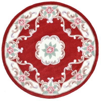Tapis tufté main avec bordure en design Aubusson - Ming THEKO