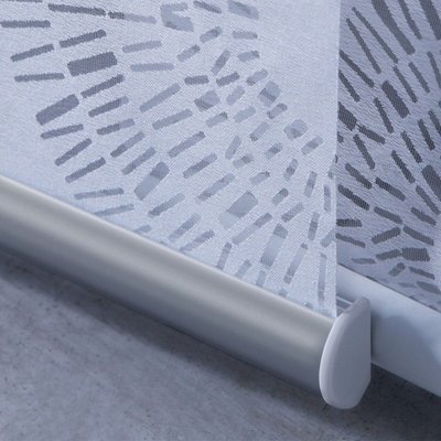 Barre de lestage 60cm alu grise à clipser pour panneau japonais MADECOSTORE