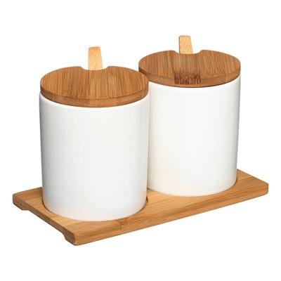 2 bocaux céramique couvercle SERAMIK 5FIVE SIMPLY SMART