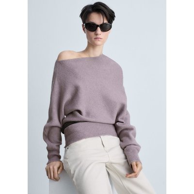 Pull-over asymétrique laine mélangée MANGO