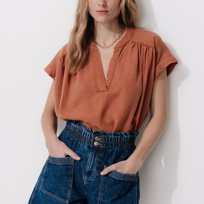 Blouse manches courtes lyocell PROMOD