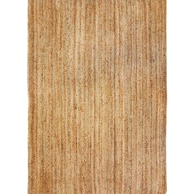 Tapis de salon en jute tressé main motif lignes  SUNNY JUTE THE DECO FACTORY