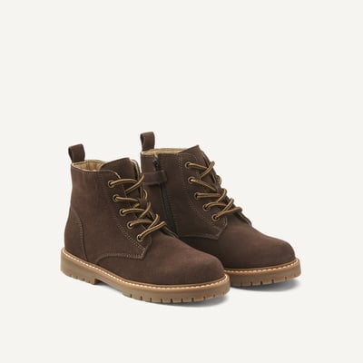 Bottines à lacets en cuir LA REDOUTE COLLECTIONS