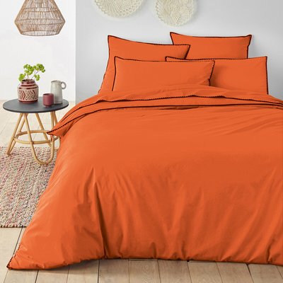 Merida Embroidered Washed Cotton Duvet Cover LA REDOUTE INTERIEURS