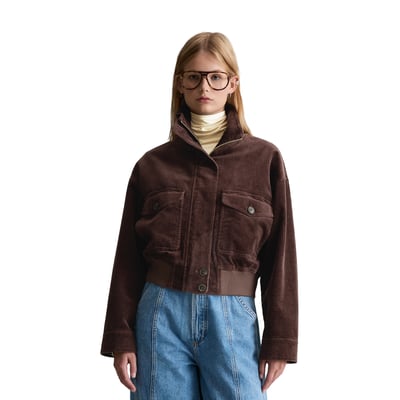 Blouson en velours côtelé coupe classique en coton bio extensible MARC O’POLO DENIM