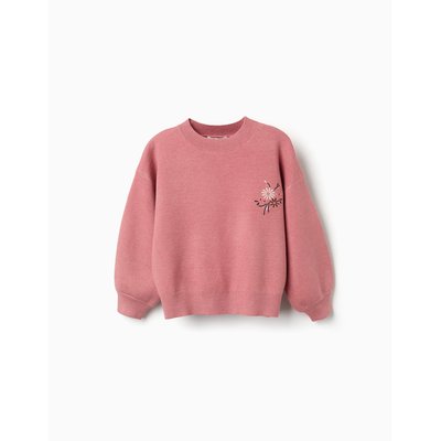 Pull en maille avec fleurs brodées ZIPPY