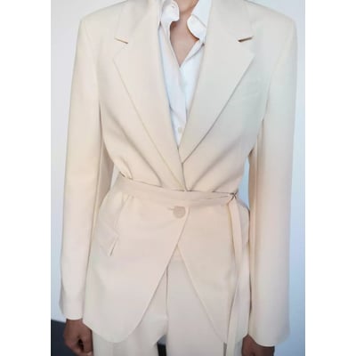 Veste costume ceinture MANGO