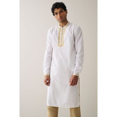 Kurta long brodé  coupe classique NEXT