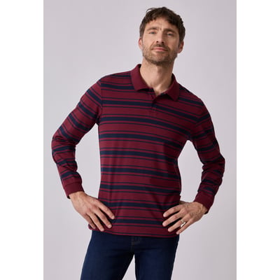 Polo manches longues en maille jersey DAMART