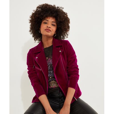 Veste velours femme fuchsia La Redoute