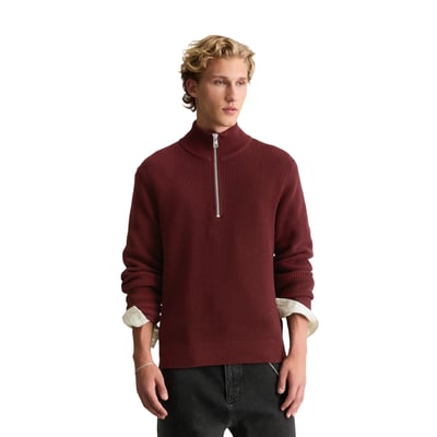 Pull à col roulé en maille, coupe classique en coton bio tout doux MARC O’POLO DENIM