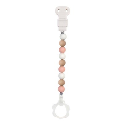 Attache Sucette Silicone Vert et Blanc NATTOU