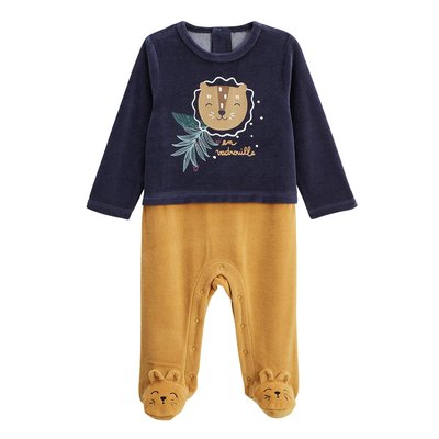 Pyjama bébé en velours Charly PETIT BEGUIN