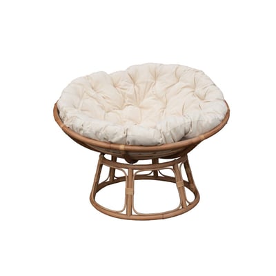 Fauteuil de jardin en rotin et tissu RATTAN MADE IN MEUBLES 
