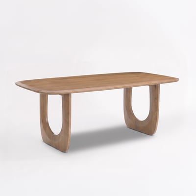 Table rectangulaire en bois de manguier massif 6 places - MAYA MAISON PAVANE