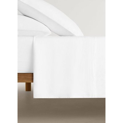 Drap plat lin lavé lit 150 cm MANGO HOME
