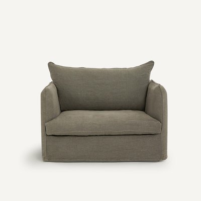 Fauteuil XL in dik stonewashed linnen, Neo Chiquito AM.PM