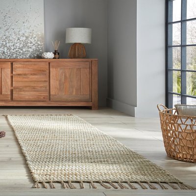 Tapis en jute de couloir LEVI FLAIR RUGS