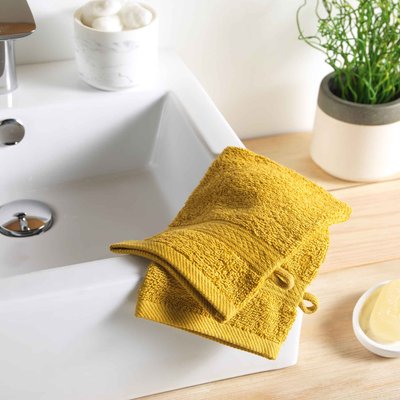 Lot de 2 gants de toilette Colors uni DOUCEUR D'INTÉRIEUR