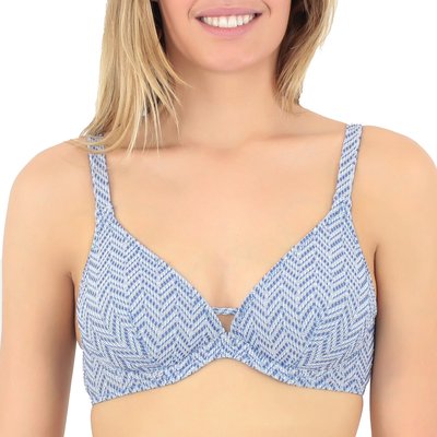 Haut de maillot triangle à armatures texturé fil textile Ancona LAURA BY JANINE ROBIN