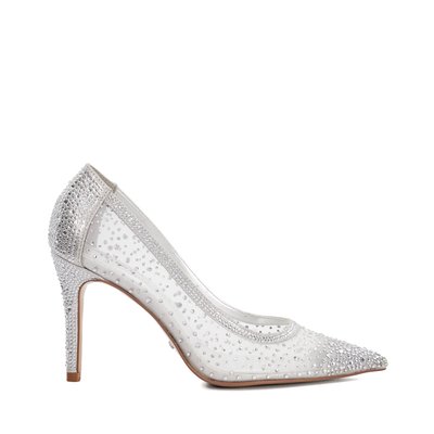 Escarpins en maille et strass - BRIGHTEST DUNE LONDON