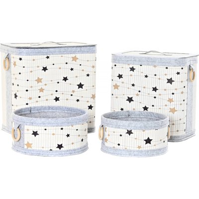 Panier en bambou étoilé (lot de 4) RECOLLECTION