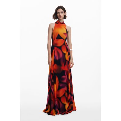 Robe longue dos nu à fleurs DESIGUAL