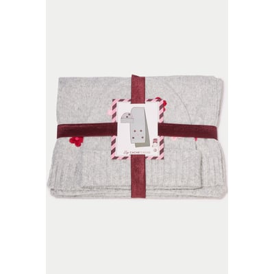 Lot écharpe bonnet avec broderie CACHE CACHE