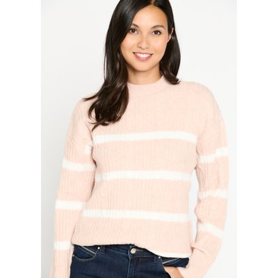 Pullover en maille torsadée à rayures LOLALIZA
