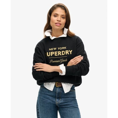 Sweat à logo métallisé Luxe SUPERDRY