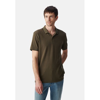 Polo coton bio jacquard relief damier IKKS