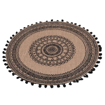 Set de table en jute avec pompons Azusa TOILINUX