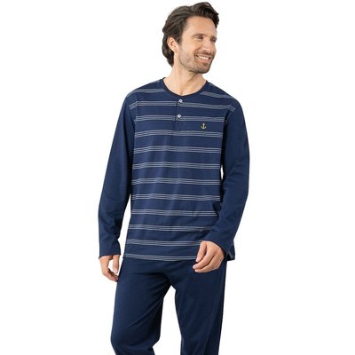 Pyjama long col rond boutonné EMINENCE
