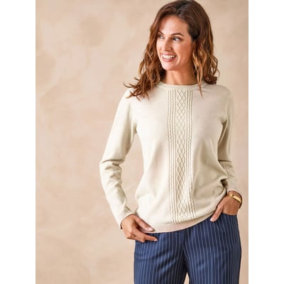 Pull avec torsades toucher doux DAXON