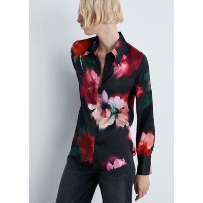 Chemise satinée imprimée MANGO