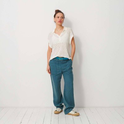Pull Ludo manches courtes en lin recyclé BENSIMON