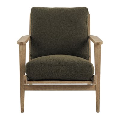 Fauteuil à bouclettes en frêne BLANC D’IVOIRE