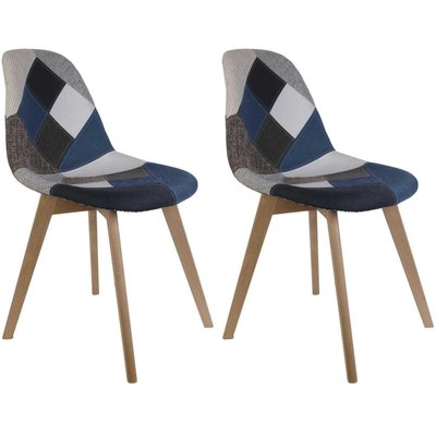 Chaise scandinave Patchwork (Lot de 2) Multicolore CMP