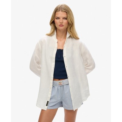 Chemise oversize décontractée en lin SUPERDRY