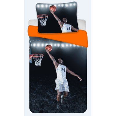Parure de Lit Coton Basketball Basketteur HOME