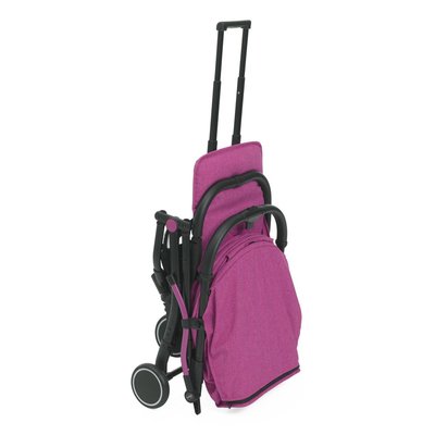 Poussette canne noir et rose shop
