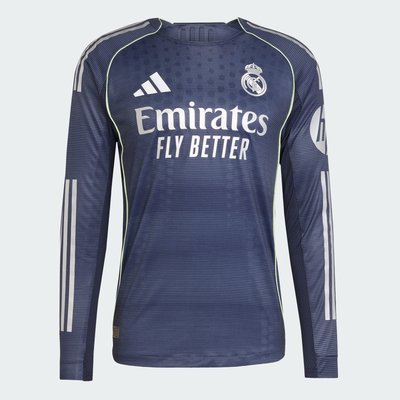 Maillot authentique Real Madrid 25/26 Long Sleeve Extérieur adidas Performance
