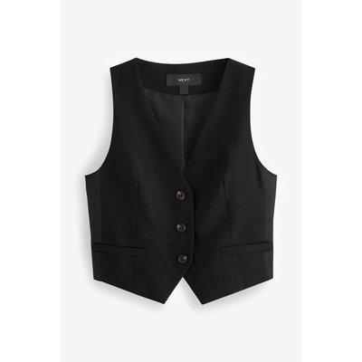 Gilet de costume ajusté en crêpe NEXT