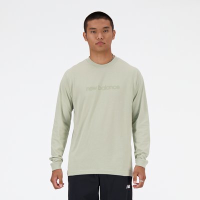 Hyper Density Graphic Long Sleeve T-Shirt Sweat col rond manches longues. NEW BALANCE