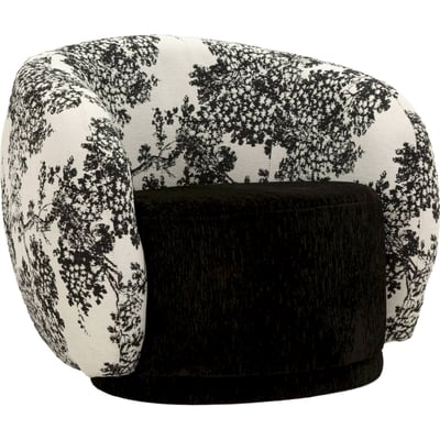Fauteuil style oriental motif végétal MODERN RECOLLECTION