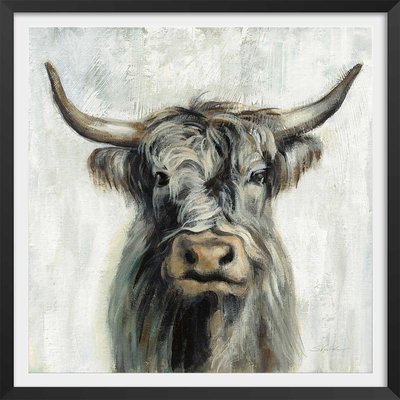 Affiche Vache highland aquarelle HEXOA